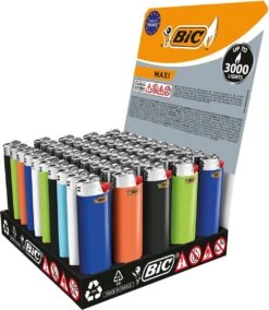 BIC Lighter Aansteker Maxi J26 Display(50stuks) 6 BIC Lighter Aansteker Maxi J26 Display(50stuks) -Keuken Grill Promotie 1045x1200