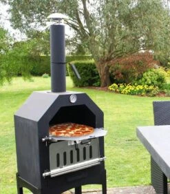 Merkloos MaxxGarden Pizza Oven - Smoker Barbecue Houtskool 45 X 65 X 158cm -Keuken Grill Promotie 1053x1200