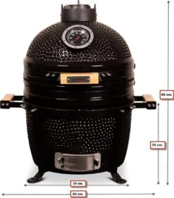 Patton Kamado 15" - Keramisch - Tafel Model - Premium Black - Medium - Zwart 35 Patton Kamado 15" - Keramisch - Tafel Model - Premium Black - Medium - Zwart -Keuken Grill Promotie 1055x1200