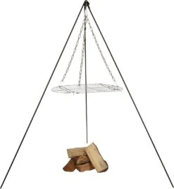 Esschert Design - Driepoot Met Ketting - Haardvuur Accessoires - Staal - Zwart -Keuken Grill Promotie 1103x1200 1