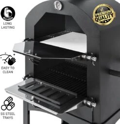 MaxxGarden Pizza Oven - Smoker Barbecue Op Hout, Houtskool Of Pellets - 45 X 65 X 158cm 13 MaxxGarden Pizza Oven - Smoker Barbecue Op Hout, Houtskool Of Pellets - 45 X 65 X 158cm -Keuken Grill Promotie 1162x1200 1