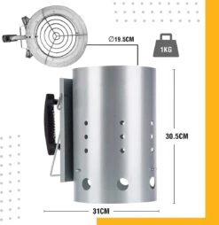 Kolen Starter GROOT - Brikettenstarter Met Veiligheidshandgreep - Snelstarter Voor Barbecue - BBQ Houtskool Starter 11 Kolen Starter GROOT - Brikettenstarter Met Veiligheidshandgreep - Snelstarter Voor Barbecue - BBQ Houtskool Starter -Keuken Grill Promotie 1165x1200 1