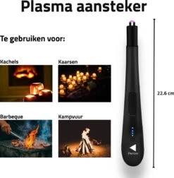 Oplaadbare Lange Elektrische Aansteker - Zwart - Duurzame Plasma Aansteker - Inclusief Cadeauverpakking - BBQ - Kaarsen 12 Oplaadbare Lange Elektrische Aansteker - Zwart - Duurzame Plasma Aansteker - Inclusief Cadeauverpakking - BBQ - Kaarsen -Keuken Grill Promotie 1177x1200