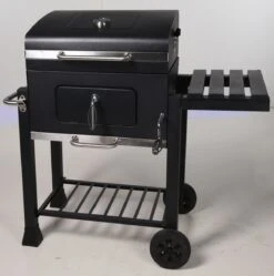 Houtskool BBQ Op Wielen + Tafel | Mat Zwart - X86000060 -Keuken Grill Promotie 1190x1200