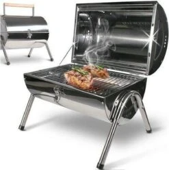 BBQ Collection Houtskoolbarbecue - Cilinder - Chroom -Keuken Grill Promotie 1197x1200 1
