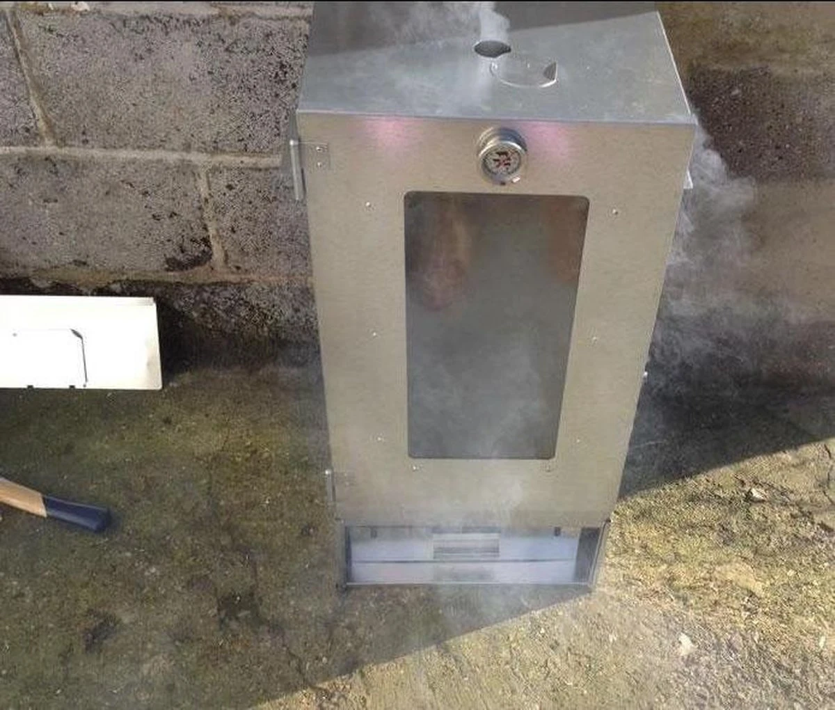 2-L Home & Garden XL Rookoven - RVS - 80x40x28 Cm - 3 Etages 7 2-L Home & Garden XL Rookoven - RVS - 80x40x28 Cm - 3 Etages - Afbeelding 7