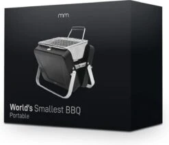 Mikamax Draagbare Mini BBQ - Barbecue - 's Werelds Kleinste Barbecue - Past In Je Broekzak - 18 × 6 × 15,5 Cm - 714 Gram - Mat Zwart -Keuken Grill Promotie 1200x1023