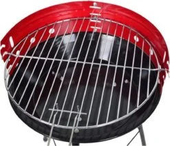 Houtskoolbarbecue Ø33 Cm | Verstelbare Grill BBQ | Halfopen | Zwart / Rood -Keuken Grill Promotie 1200x1028