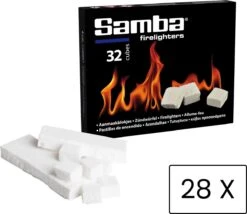 Samba Aanmaakblokjes Wit - Kerosine - 896 Stuks - Omdoos -Keuken Grill Promotie 1200x1038