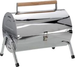 BBQ Collection Houtskoolbarbecue - Cilinder - Chroom -Keuken Grill Promotie 1200x1072
