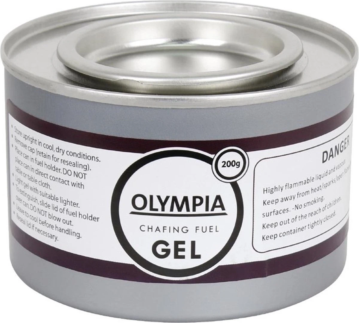 Olympia Brandpasta Gel In Blikjes A 200 Gram (6 Stuks) - Bio-ethanol Brandgel 1 Olympia Brandpasta Gel In Blikjes A 200 Gram (6 Stuks) - Bio-ethanol Brandgel