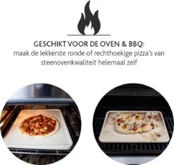 Boska Pizzasteen Deluxe Rechthoek - Voor De Oven - Knapperige Pizza's - 40x32 Cm - BBQ Accessoires -Keuken Grill Promotie 1200x1131
