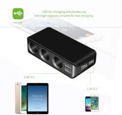 WiseGoods - Premium Auto Sigarettenaansteker Splitter - 4 Poorten USB - Autolader USB - Autolader Splitter - 12V Splitter -Keuken Grill Promotie 1200x1135 2