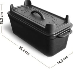 Burnhard Gietijzeren Broodpan 3,5 L - Broodbakvorm 16 Burnhard Gietijzeren Broodpan 3,5 L - Broodbakvorm -Keuken Grill Promotie 1200x1136 3