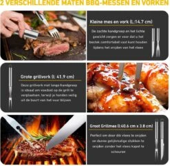 Saveur Royal® 35-delige Barbecue Gereedschapset In Roestvrij Staal - BBQ Grill Set Met Draagtas - Barbecuegerei-sets - Barbecue Accessoires Gereedschap - 35-delig -Keuken Grill Promotie 1200x1170 6