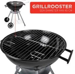 BBQ Collection Houtskoolbarbecue - Kogelbarbecue 45 X 60 Centimeter - Ronde Barbecue - Barbecue Op Wielen - Zwart - Metaal 31 BBQ Collection Houtskoolbarbecue - Kogelbarbecue 45 X 60 Centimeter - Ronde Barbecue - Barbecue Op Wielen - Zwart - Metaal -Keuken Grill Promotie 1200x1174 1