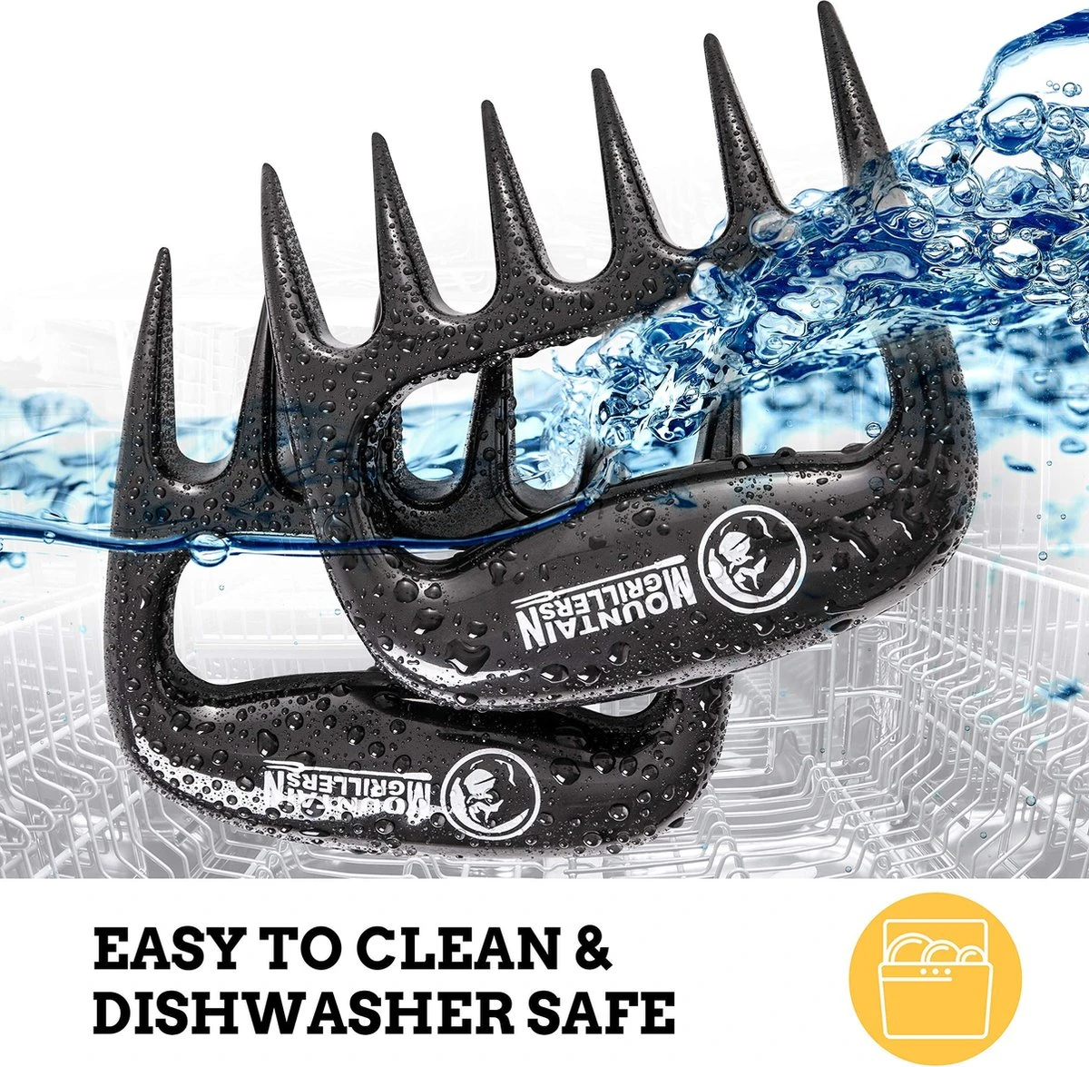 Mountain Grillers Claws-High Quality Meat Claws For American BBQ Pulled Pork-Plastic Meat Claws For Slicing-Vaatwasser Safe Bear Claws Gift Idee 4 Mountain Grillers Claws-High Quality Meat Claws For American BBQ Pulled Pork-Plastic Meat Claws For Slicing-Vaatwasser Safe Bear Claws Gift Idee - Afbeelding 4