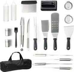 BBQ Gereedschapset - Opbergtas - BBQ Accessoires - BBQ Tang - BBQ Set - BBQ Borstel - BBQ Gereedschap - Roestvrij Staal 15 BBQ Gereedschapset - Opbergtas - BBQ Accessoires - BBQ Tang - BBQ Set - BBQ Borstel - BBQ Gereedschap - Roestvrij Staal -Keuken Grill Promotie 1200x1177 6