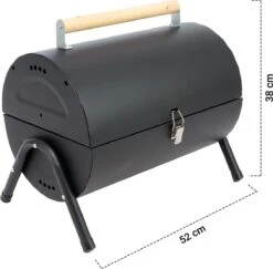 MaxxGarden BBQ - Houtskool Barbecue - Smoker Barbecue - Grilloppervlak (LxB) 38 X 52 Cm - Met Dubbel Grill Vlak - Zwart -Keuken Grill Promotie 1200x1182 2