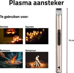 Oplaadbare Lange Elektrische Aansteker - Duurzame Plasma Aansteker - Inclusief Cadeauverpakking - BBQ - Kaarsen - Rose -Keuken Grill Promotie 1200x1187 8