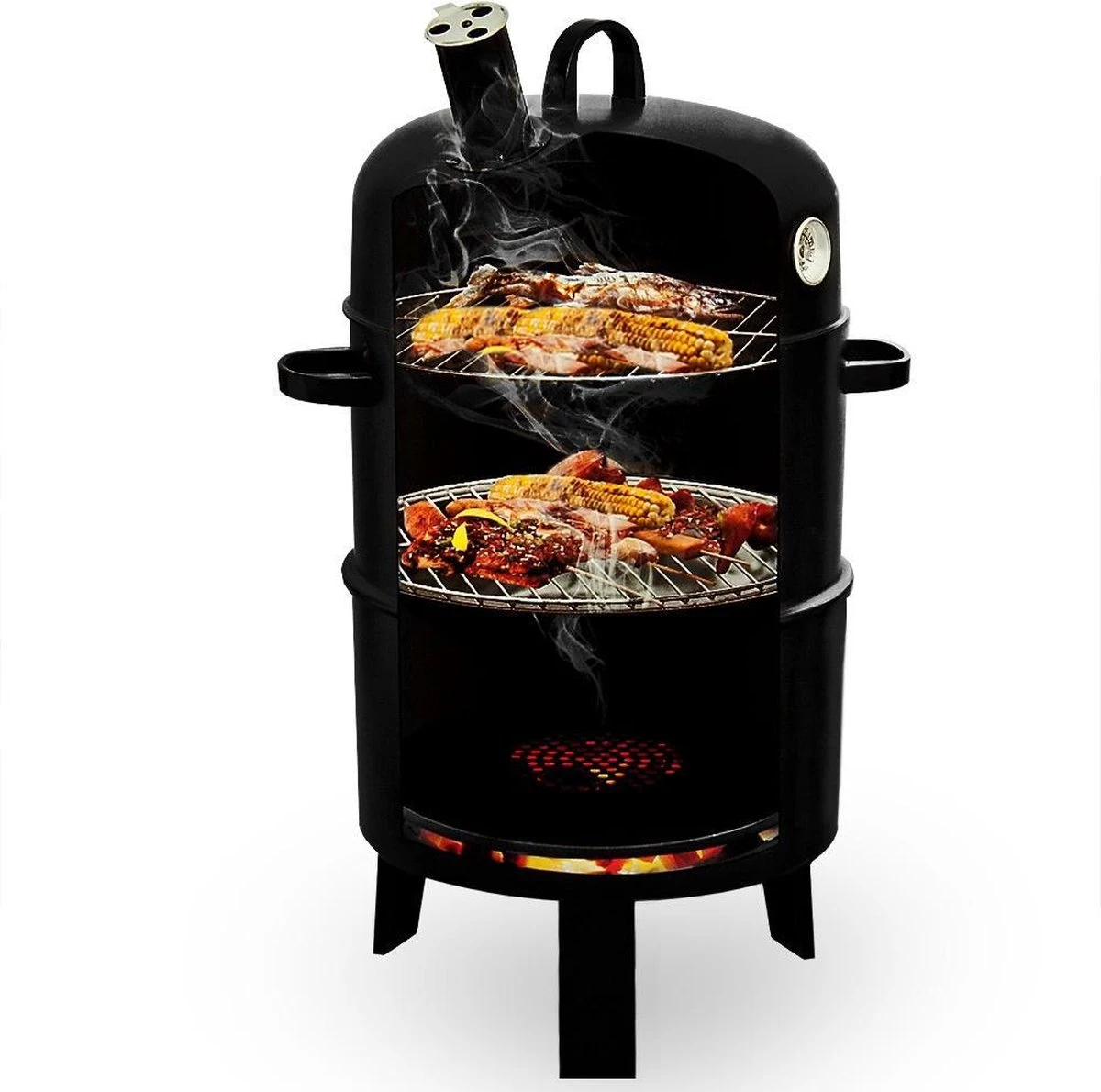 Merkloos Monzana Barbecue-ROKER-Grill-Oven 2 Merkloos Monzana Barbecue-ROKER-Grill-Oven - Afbeelding 2