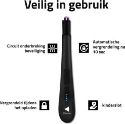 Oplaadbare Lange Elektrische Aansteker - Zwart - Duurzame Plasma Aansteker - Inclusief Cadeauverpakking - BBQ - Kaarsen 11 Oplaadbare Lange Elektrische Aansteker - Zwart - Duurzame Plasma Aansteker - Inclusief Cadeauverpakking - BBQ - Kaarsen -Keuken Grill Promotie 1200x1190 3