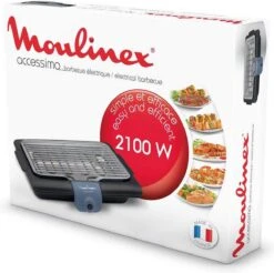 Moulinex BG134812 Barbecue Tafelblad Electrisch 2100W Zwart, Blauw, Zilver Barbecue -Keuken Grill Promotie 1200x1194