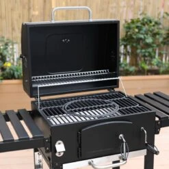 Alice's Garden Houtskool BBQ Bernard - Smoker - Verstelbare Houtskoolbak - Zwart -Keuken Grill Promotie 1200x1200 109