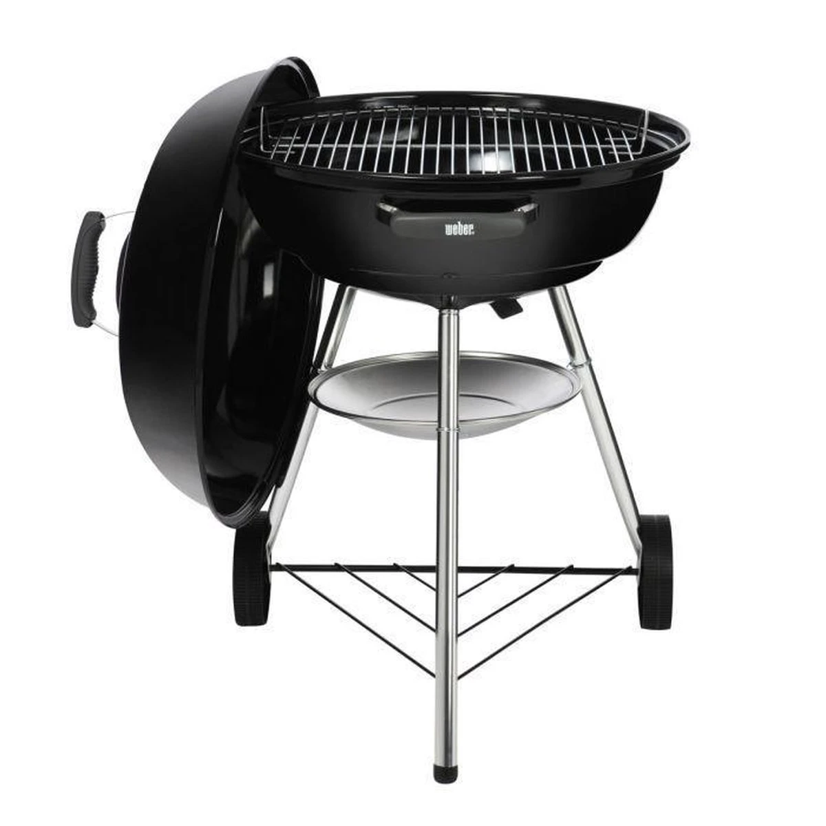 Weber Compact Kettle Houtskoolbarbecue - � 57 Cm - Zwart 2 Weber Compact Kettle Houtskoolbarbecue - � 57 Cm - Zwart - Afbeelding 2