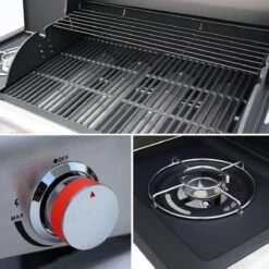 Alice's Garden Gas BBQ Bazin 4 - 5 Branders - Antraciet - Grilloppervlak 64,6x39,3cm -Keuken Grill Promotie 1200x1200 126