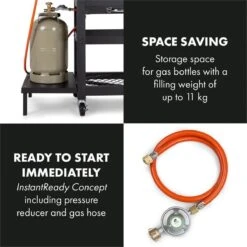 Klarstein Kingsville Double Barbecue - Houtskool- En Gasbarbecue - Smoker BBQ - Inclusief Deksels En Thermometer - Met 2 Roosters - Zwart 14 Klarstein Kingsville Double Barbecue - Houtskool- En Gasbarbecue - Smoker BBQ - Inclusief Deksels En Thermometer - Met 2 Roosters - Zwart -Keuken Grill Promotie 1200x1200 147