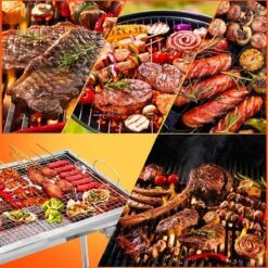 Uten - Houtskoolbarbecue - Opvouwbare Barbecue - Houtskoolbarbecues - Draagbare Camping Barbecue - 430 Roestvrij Staal Grill BBQ - 5-10 Persoon Tuin Buitenfeest - Zilver 13 Uten - Houtskoolbarbecue - Opvouwbare Barbecue - Houtskoolbarbecues - Draagbare Camping Barbecue - 430 Roestvrij Staal Grill BBQ - 5-10 Persoon Tuin Buitenfeest - Zilver -Keuken Grill Promotie 1200x1200 189