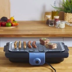 Moulinex BG134812 Barbecue Tafelblad Electrisch 2100W Zwart, Blauw, Zilver Barbecue -Keuken Grill Promotie 1200x1200 21