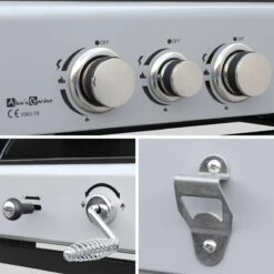 Alice's Garden Houtskool Barbecue - Grilloppervlak (LxB) 41 X 44 Cm - Gas En Houtskool - 3 Branders - Marsac Zwart 7 Alice's Garden Houtskool Barbecue - Grilloppervlak (LxB) 41 X 44 Cm - Gas En Houtskool - 3 Branders - Marsac Zwart -Keuken Grill Promotie 1200x1200 211