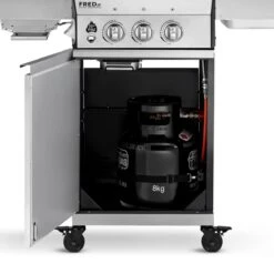 Burnhard Gas BBQ FRED JR. Deluxe - 2 Branders - Incl. Keramische Infraroodbrander & Afdekhoes - Deluxe 26 Burnhard Gas BBQ FRED JR. Deluxe - 2 Branders - Incl. Keramische Infraroodbrander & Afdekhoes - Deluxe -Keuken Grill Promotie 1200x1200 215