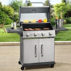 Kansas Gasgrill Barbecue - 4 Pits - RVS -Keuken Grill Promotie 1200x1200 223
