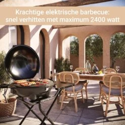 SUNTEC Elektrische BBQ 9493 - Geschikt Voor Buiten Als Tafelbarbecue Of Staande Barbecue - Barbecue Voor Balkon, Terras, Tuin En Camping - Elektrisch Barbecueën Met Max. 2400 Watt - Mobiel Onderstel -Keuken Grill Promotie 1200x1200 265