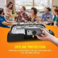 Aigostar Lava 30LDQ - Elektrische Grill - BBQ - Tafel Barbecue - Grilloppervlakte 41 X 24 Cm - 2000 Watt -Keuken Grill Promotie 1200x1200 267