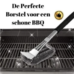 Gohh BBQ Borstel Met Schraper - Schoonmaakborstel - Barbecue Krabber Met Handige Bewaarzak 2 In 1 -Keuken Grill Promotie 1200x1200 312