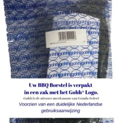 Gohh BBQ Borstel Met Schraper - Schoonmaakborstel - Barbecue Krabber Met Handige Bewaarzak 2 In 1 -Keuken Grill Promotie 1200x1200 313