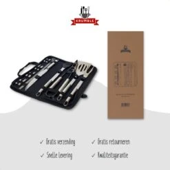Krumble 18-delige Barbecue Set / Roestvrijstalen BBQ Set Van 18 / Inclusief Handige Opbergtas - RVS 12 Krumble 18-delige Barbecue Set / Roestvrijstalen BBQ Set Van 18 / Inclusief Handige Opbergtas - RVS -Keuken Grill Promotie 1200x1200 333