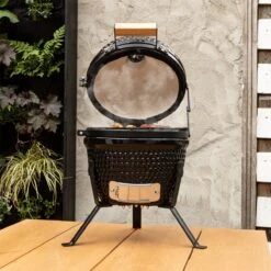 BluMill Kamado BBQ Egg - Kamado 13 Inch - Incl. Vlees Thermometer - Houtskoolbarbecues - Zwart - Ø 27cm -Keuken Grill Promotie 1200x1200 39