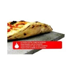 ETNA Pizza Set - Grote Pizzasteen & GRATIS Pizzaschep - 30 Cm X 38 Cm - Echt Italiaanse Pizzasteen - Broodbaksteen - BBQ Pizzasteen - Gemaakt Van Lavasteen Uit De Etna - Non-stick - Eppicotispai -Keuken Grill Promotie 1200x1200 427