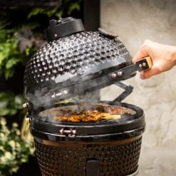 BluMill Kamado BBQ Egg - Kamado 13 Inch - Incl. Vlees Thermometer - Houtskoolbarbecues - Zwart - Ø 27cm -Keuken Grill Promotie 1200x1200 43