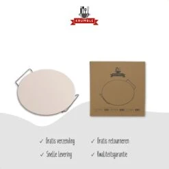 Pizzasteen BBQ & Oven | Pizzaplaat Voor De Lekkerste Bereiding Van Een Pizza Op Jouw Barbecue Of In De Oven | Pizza Stone Rond | Medium (33 Cm) -Keuken Grill Promotie 1200x1200 436