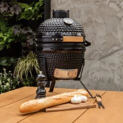 BluMill Kamado BBQ Egg - Kamado 13 Inch - Incl. Vlees Thermometer - Houtskoolbarbecues - Zwart - Ø 27cm -Keuken Grill Promotie 1200x1200 44