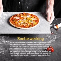 Pizzasteen BBQ Oven - Lava Van Vulkaan Etna - Barbecue Accesoires - Made In Italy - Broodbaksteen - 30x38x1.1 - VDN -Keuken Grill Promotie 1200x1200 467