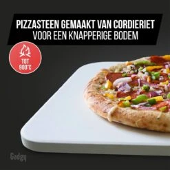 Gadgy Pizzasteen Met Pizzaschep – Cordieriet Voor Knapperige Pizzabodem – Pizzasteen Voor BBQ, Oven Of Kamado - Pizzaspatel - Pizza Set 10 Gadgy Pizzasteen Met Pizzaschep – Cordieriet Voor Knapperige Pizzabodem – Pizzasteen Voor BBQ, Oven Of Kamado - Pizzaspatel - Pizza Set -Keuken Grill Promotie 1200x1200 468