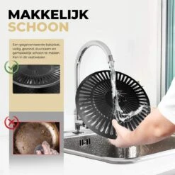 Ozocozy BBQ-ONE Houtskool Tafelbarbecue - Ø30 Cm- Zwart - Incl. Draagtas, Siliconen Bakkwast En RVS-Barbecuetang -Keuken Grill Promotie 1200x1200 49