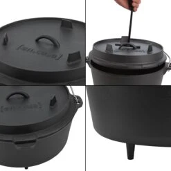 Dutch Oven Enkhuizen Met Deksel Gietijzer Zwart - 4 Varianten -Keuken Grill Promotie 1200x1200 539